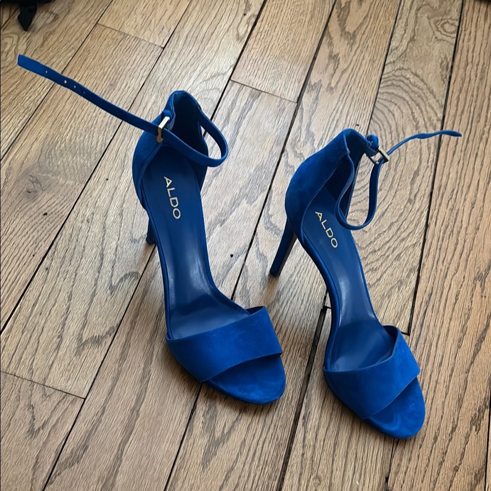 Aldo Blue Strappy Heels